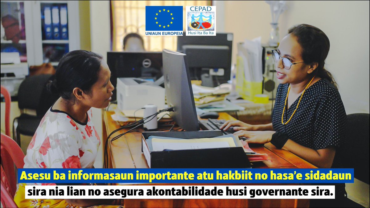 CepadL's tweet image. #AccesstoInfoDay We all have the right to KNOW! 
#Informationforinclusivity. 
@EU_TimorLeste