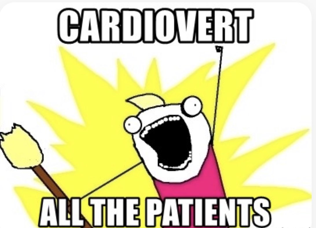 I am curating #cardiologymemes because #humor is the best medicine, so #medtwitter and #pedscards and #cardstwitter please share yours 🥹 Also, here's this pic of all us #MottCHC first years together! There is no #EP bias here 😅