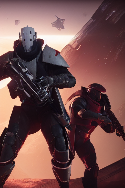 Destiny2ByAI's tweet image. guardians of the light by ai