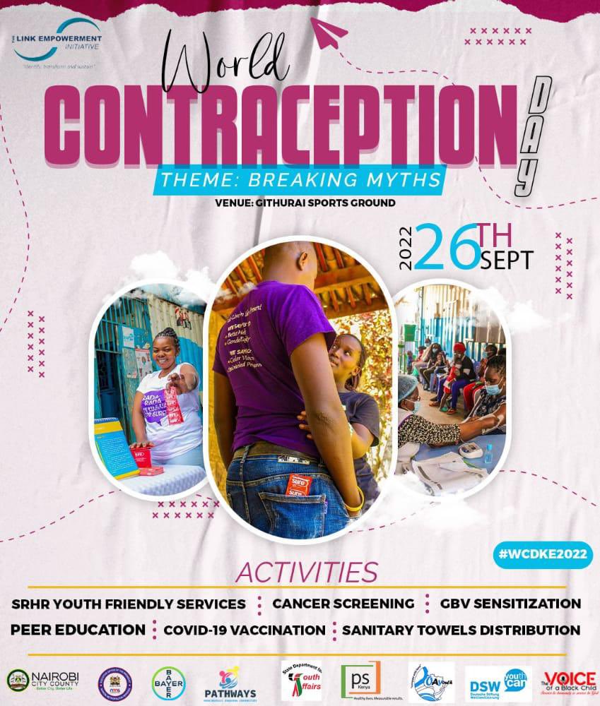 PeterNgure's tweet photo. We Bring the curtains down with our final #WCD2022 celebrations @TheLinkGithurai in Githurai! We shall be keen to #Breakingmyths and giving the young people #faCtskwafingertips on #Contraceptions.
Lets met for the Outreach services as we undo #misconceptions and say #FPforAll https://t.co/z0qym7GInG