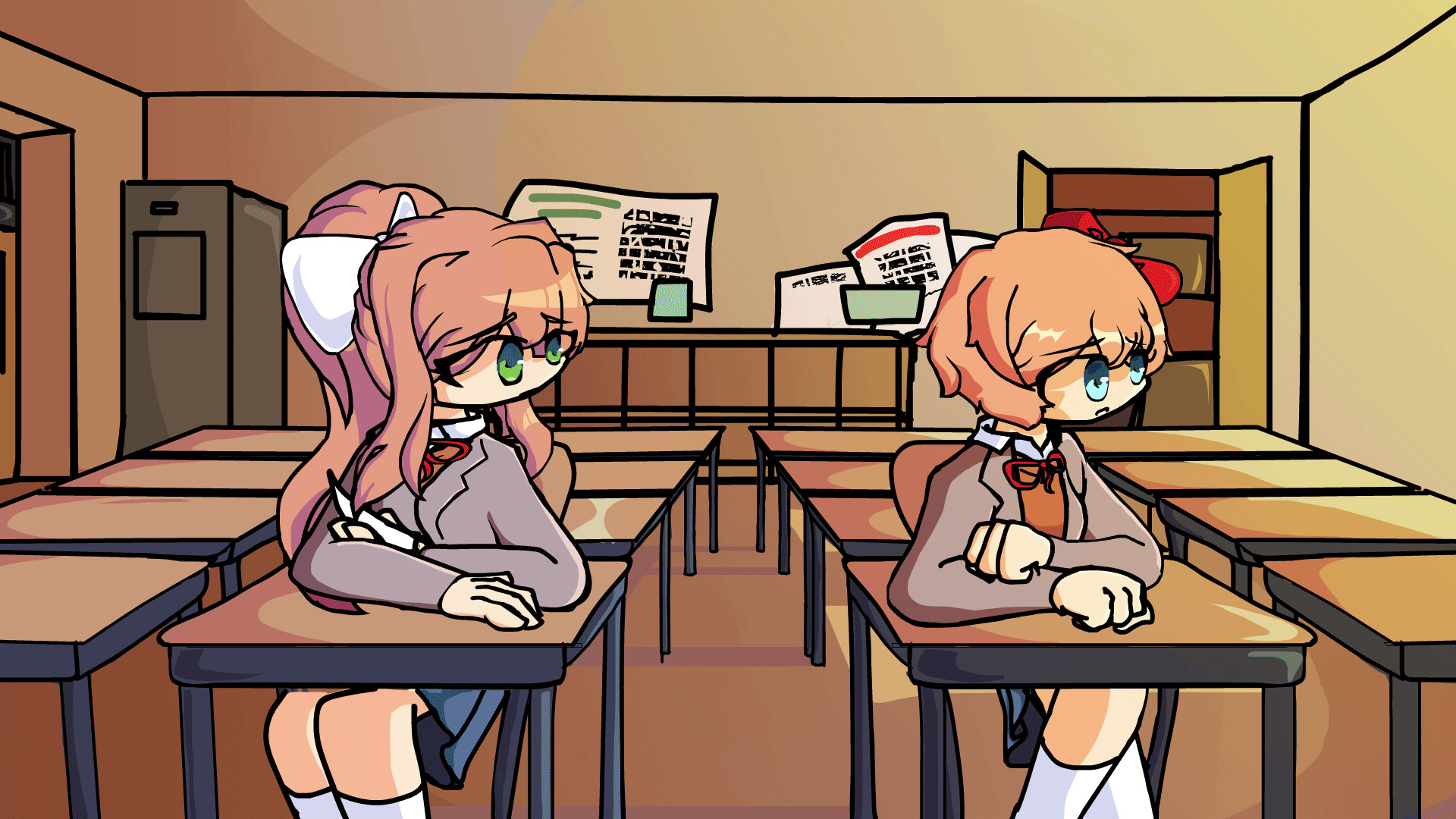 GameBanana on Twitter "A DDLC Plus Mod! for FridayNightFunkin by