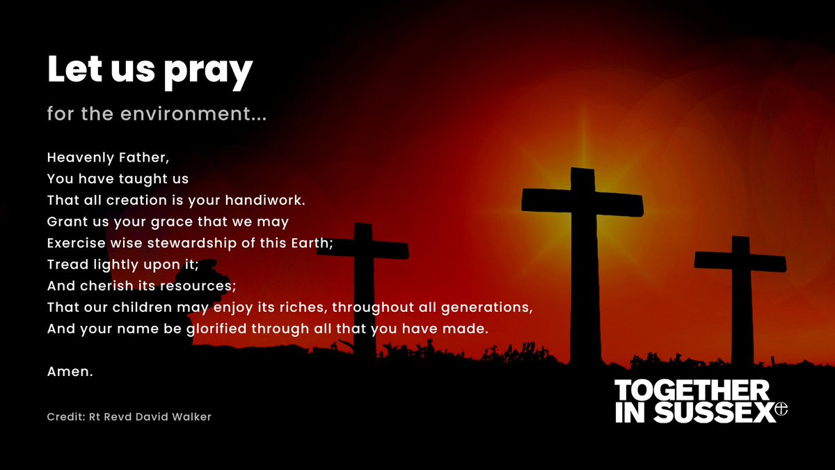 Join us as we pray for the environment...