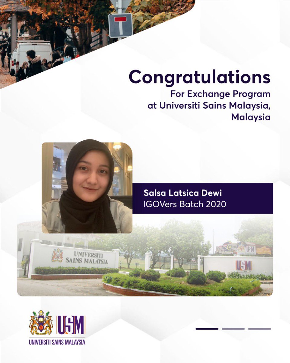 IGOVUMY's tweet photo. Hi IGOVers
we have good news for you!!
Congratulations to IGOV students who passed the Student Exchange program to the following places
We hope the knowledge gained is useful and can be implemented!
#IGOVUMY
#InternationalProgram
#MudaMendunia
#IPUMY
#umyogya
#Mahasiswa https://t.co/7tWxHVzwpd