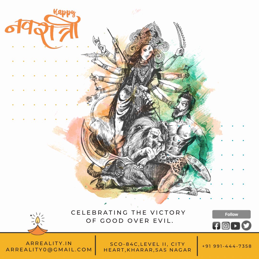 Arrealityoffice's tweet photo. With the eve of Navratras,AR REALITY team wishes and prays for everyone to be bestowed with happiness, success,prosperity, good health and longevity..
JAI MATA DI...🙏🙌🙏
AR REALITY
+91 991-444-7358
#durga #durgapuja #navratri #maadurga #harharmahadev #maakaali #arreality https://t.co/6TGDRVg8LU