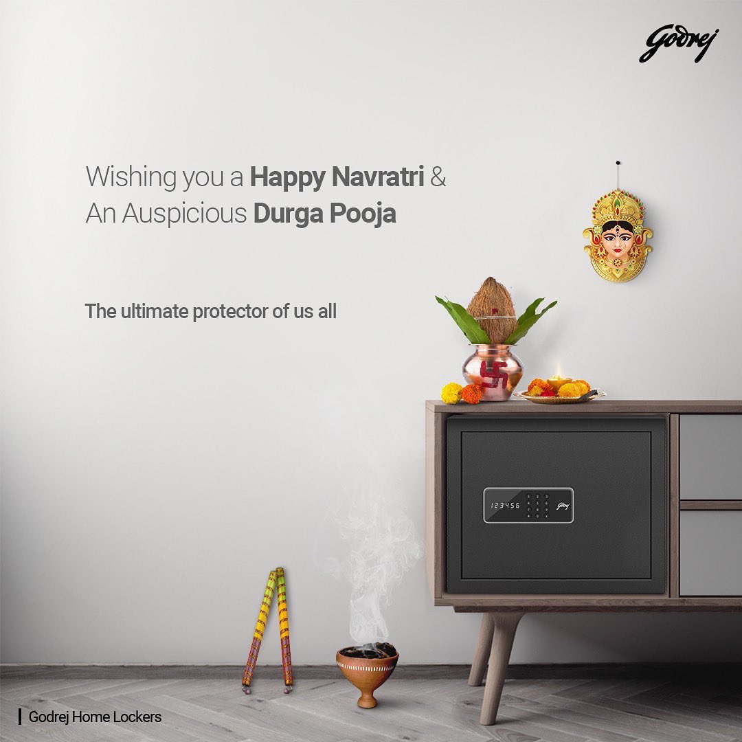 godrejsecure's tweet photo. Welcoming Maa Durga & her divine energy. 🙌🏻✨
Here’s to nine days of blessing and the #UltimateSecurity 🥳
#HappyDurgaPooja #DurgaPooja2022 #HomeSecurity #GodrejSecuritySolutions #NavratriSpecial https://t.co/zPPwLj4qp0