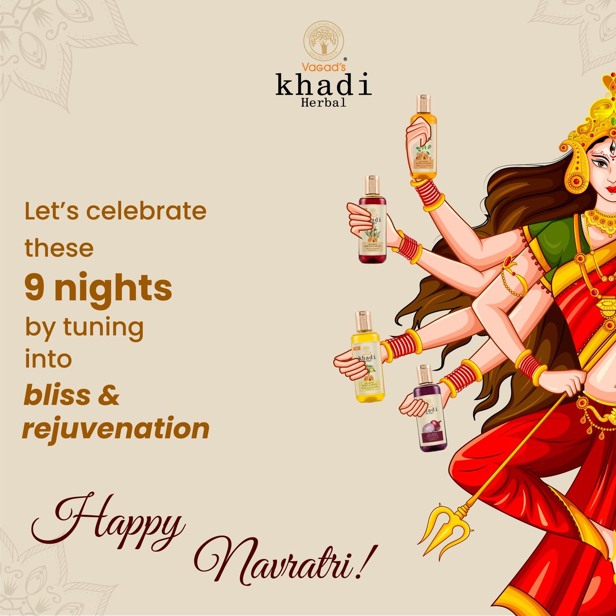 vagadskhadi's tweet photo. This #Navratri  soak in health and wellness with Vagad's Khadi. https://t.co/D4ZCA01WMy