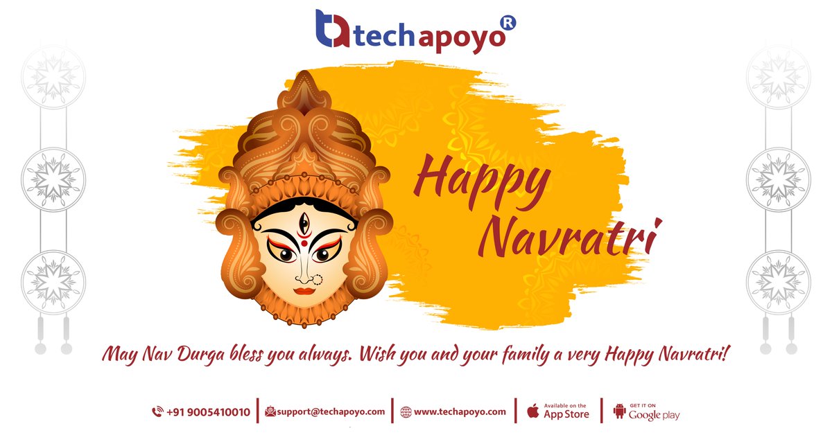 techApoyo's tweet photo. This Navratri, may Goddess Durga remove all your sufferings, and may you get blessed with a happy and healthy life. Jai Mata Di.
#navratri #navratrispecial #JaiMataDi #DurgaPuja
Download App https://t.co/USZx64Zm7v
#tech #support #techapoyo #mobileapps #informationtechnology https://t.co/QE0FTmshtd