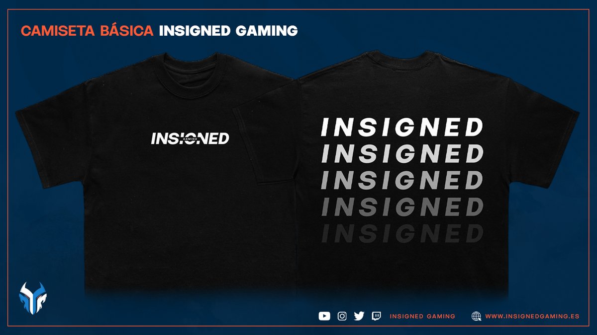 InsignedEU's tweet photo. ¡Buenos días! 💙
¡Os presentamos esta nueva #CamisetaBásica, la que podrán disfrutar todos los miembros y usuarios que la quieran! 👏
#BasicTShirt #WeAreInsigned #FeelTheWin https://t.co/CZZDAVDuVX