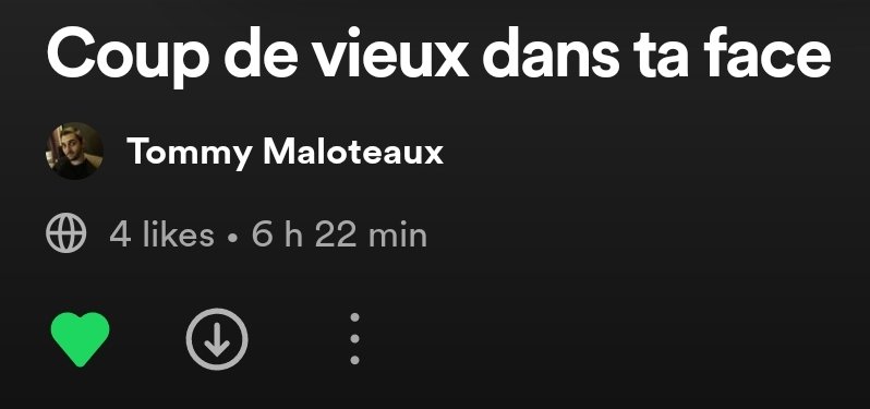 glycorne's tweet photo. J'ai retrouvé ça dans Spotify... Coup de vieux dans ta face aussi + ...11 ? 10 ? @TMaloteaux https://t.co/GW3PXZcKrr