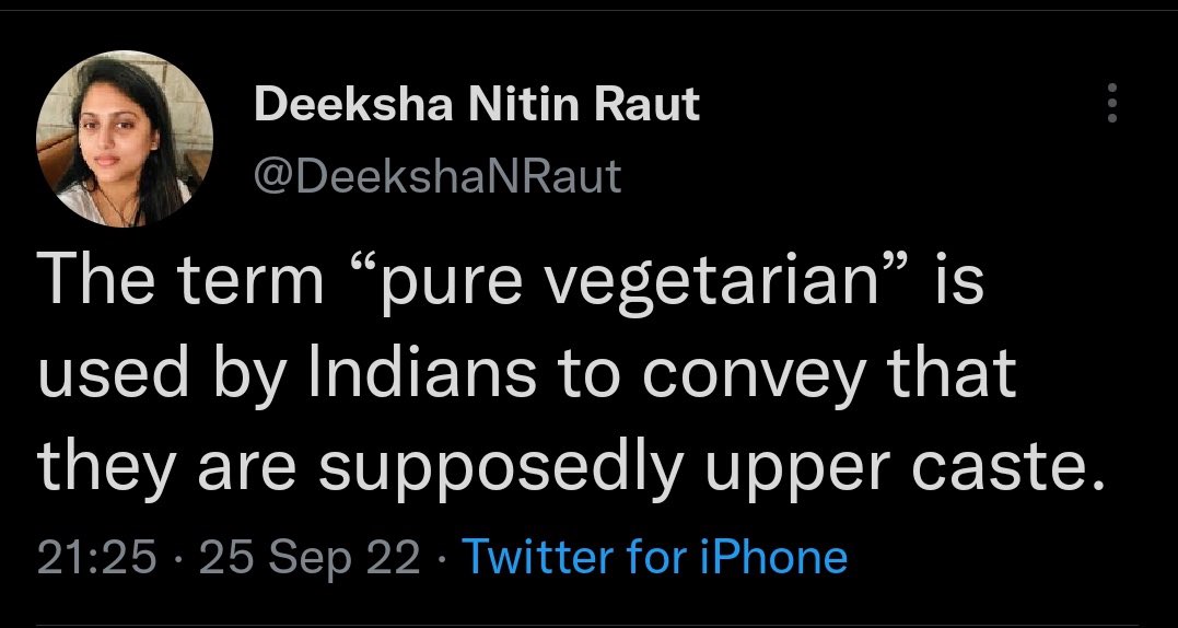 chacha monk on Twitter ""Pure vegetarian" is mostly used by