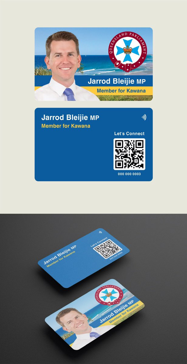 modc_moderncard's tweet photo. Hey @JarrodBleijieMP, might you be keen to follow @AndrewPowellMP and snag yourself a digital business card 🤔

Save heaps of paper and only one card to carry from now on!

Here’s a few designs we put together for some fun (you can even scan the QR code) 🤳 https://t.co/fV9sEsps2M