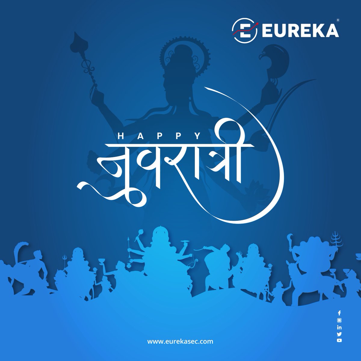 eurekasec's tweet photo. May the celebrations of Navratri infuse your life with unmatched energy and happiness.
Warm greetings on the occasion of Navratri to you.
#eurekasec #eurekawish #navratri #durgapuja #eurekaworld #eurekashares #eurekastocks #eurekamf #ipo #fd #sgb #inxga #globalmarket https://t.co/AqrIBL6gqt