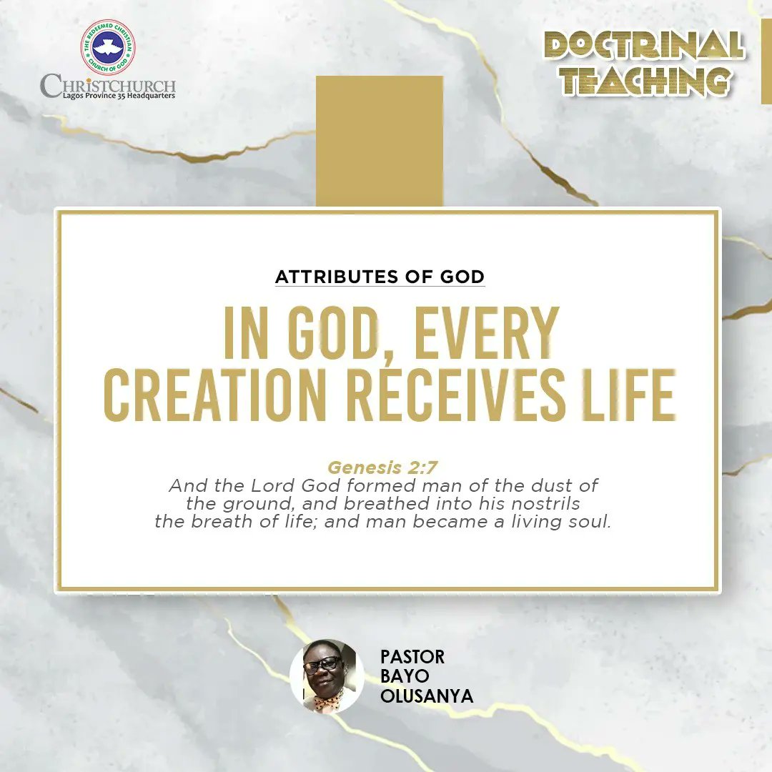 ChristChurch_NG's tweet image. This and more are the attributes of God

#rccg #doctrinalteachings #rccglp35