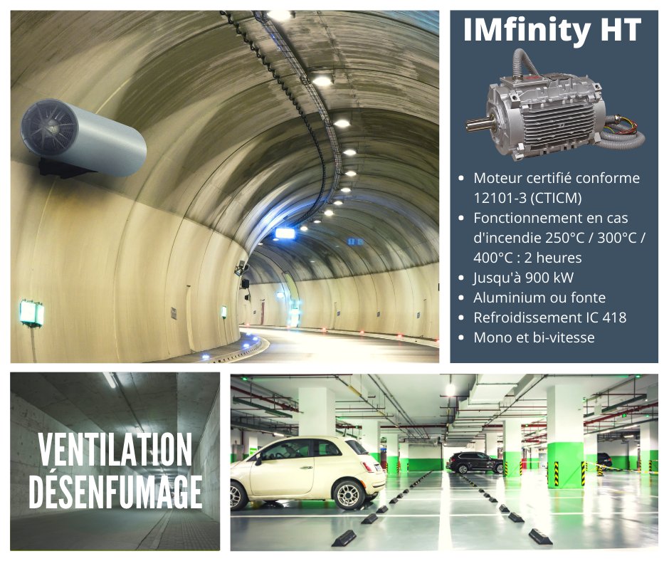 Leroy_Somer's tweet image. [Moteurs &amp;amp; Variateurs] Ces moteurs fonctionnent en service continu à 40°C et à 200°/300°/400°C pendant 2 heures en cas d’incendie. 
🌐 lnkd.in/dM_2kUe
#Nidec #LeroySomer #IMfinity #MoteurElectrique #Desenfumage