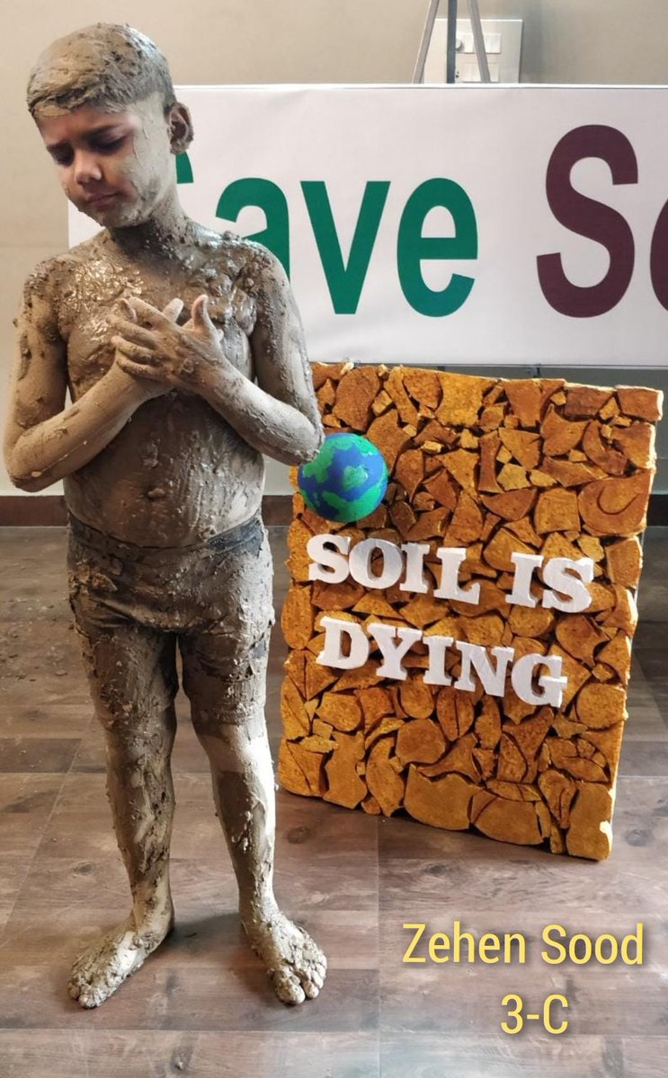 SoodZehen's tweet photo. @cpsavesoil Sadhguru's visionary #SaveSoil movement has empowered young minds to take the save soil campaign forward. 
Zehen Sood , an 8 year Old, young messenger from Father Agnel School, Noida takes the illuminant forward to spread #SaveSoil Awareness 🌱🌎🌱  @SadhguruJV @PreethaPrabaka1 https://t.co/HYpM9bE8di