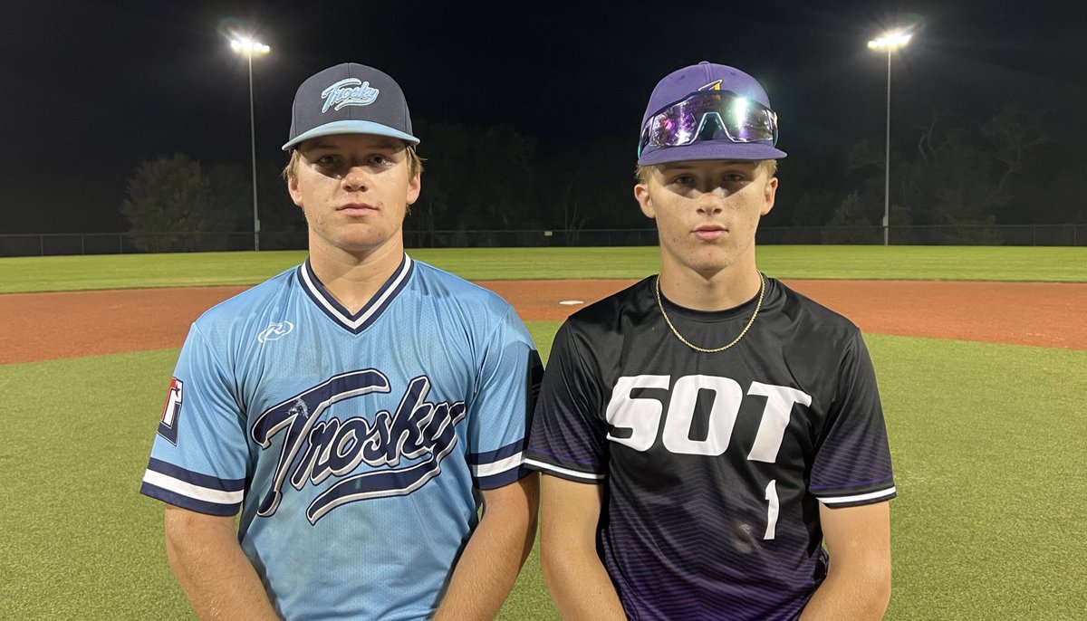 RBTournaments.com
𝟖+ 𝐂𝐨𝐥𝐥𝐞𝐠𝐞 𝐒𝐡𝐨𝐰𝐜𝐚𝐬𝐞 𝐓𝐨𝐮𝐫𝐧𝐚𝐦𝐞𝐧𝐭

Sons of Thunder
🆚
Trosky

PoG: Mason Anania 2-3, RBI 
Johnathan Kent 2-4, RBI

3️⃣0️⃣ straight college coach showcase tournaments with MORE colleges attending than promoted.
 #RBTournaments