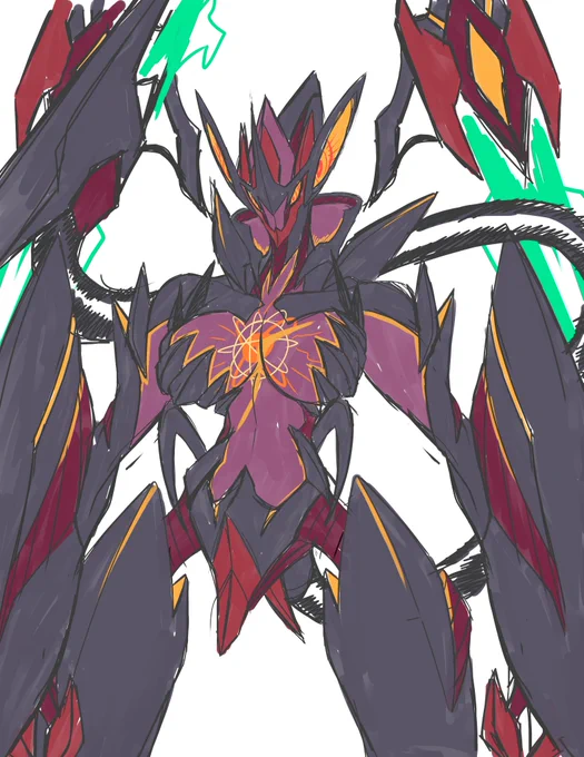 Just for fun, quick sketch of Astra as an Ouroboros~heavily based on gundam barbatos lupus rex~#OC #originalcharacter#Xenoblade3 #ゼノブレイド3 #XenobladeChronicles3 