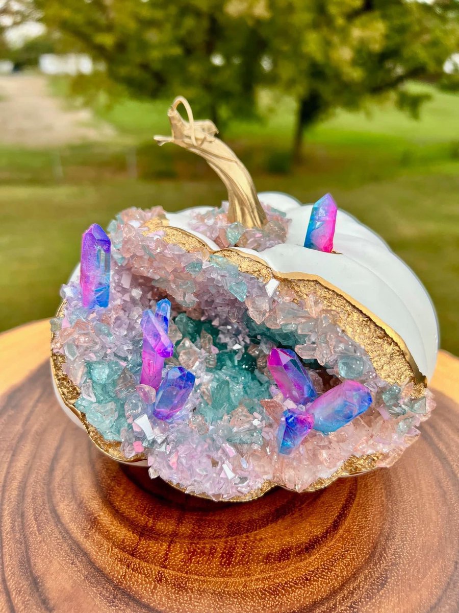 lilredwriter's tweet photo. ADORE these crystal pumpkins, i can't choose a favorite 💗 https://t.co/qEDb0xV8v4