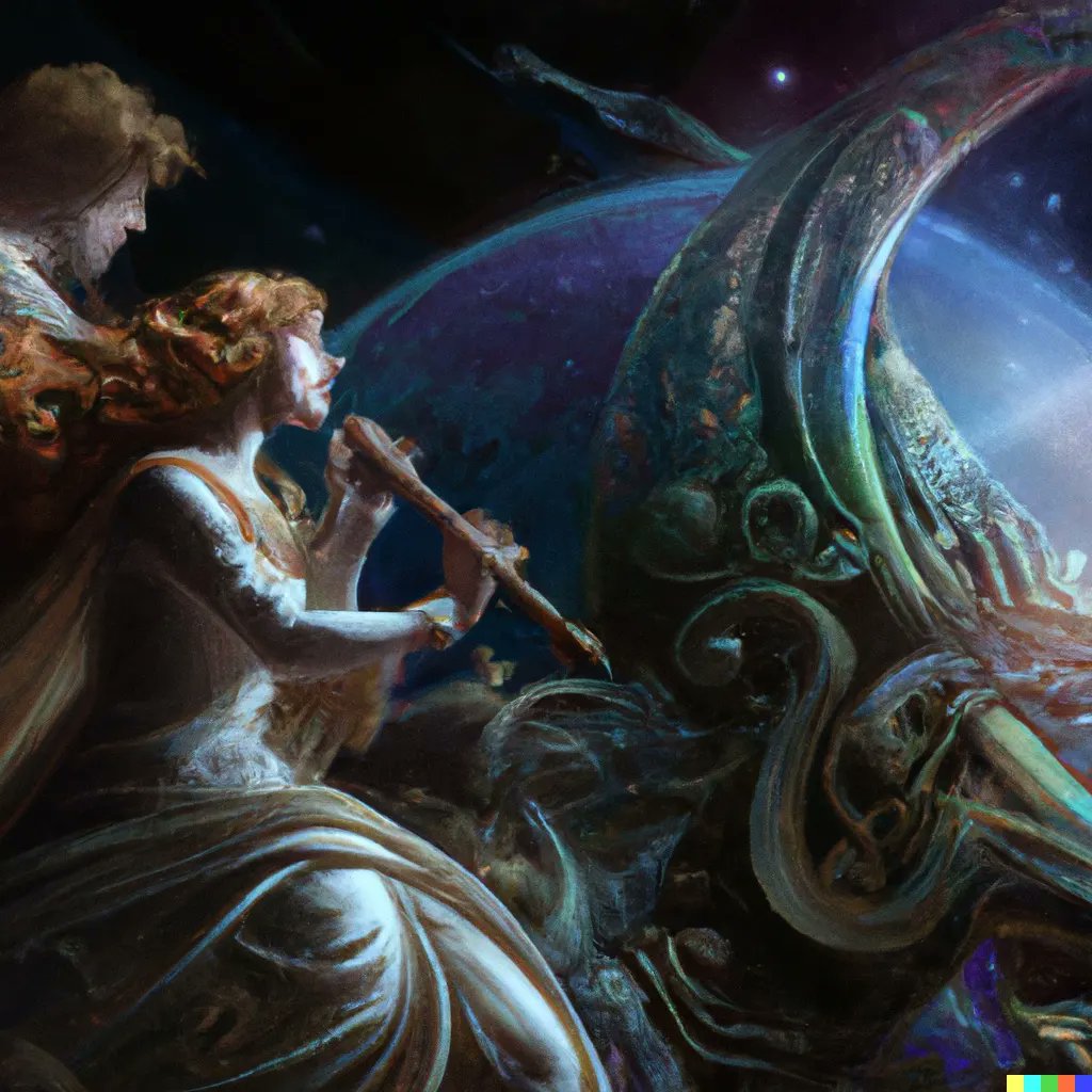 QuestL0g's tweet photo. The musical vibrations of space.

Made with Dalle-2

#aiartcommunity #aiart #creativeart #digitalart #digitaldrawing #digitalillustration #art #artwork #aiartdaily #aiartists #ai #dalle2 #dalle https://t.co/mgwO4ATOV6
