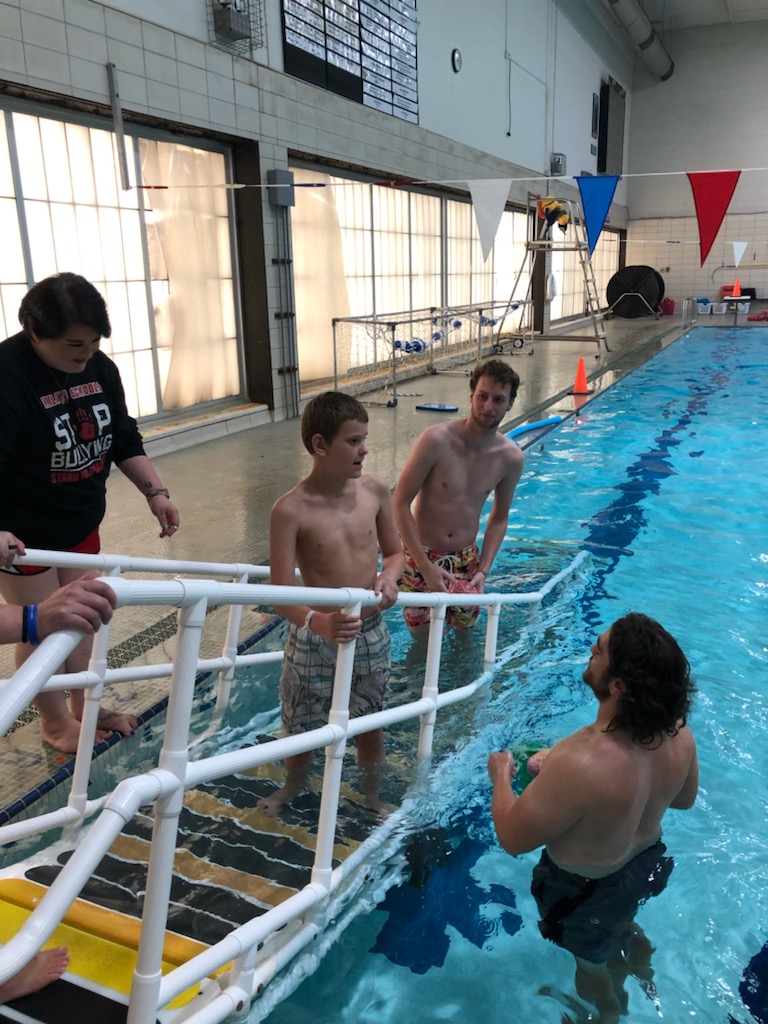 Highland_CS's tweet photo. Diving into a fun time!! 🏊‍♂️💦

These #HCSCardinals had a great time swimming with the future Adaptive PE teachers at UW-Platteville. https://t.co/mO5dGQJLdn