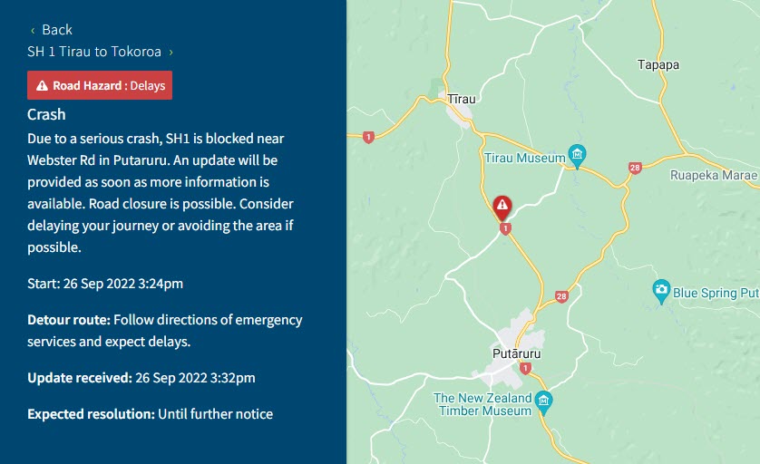 Waka Kotahi NZTA Waikato/BoP on Twitter "SH1 TIRAU TO PUTĀRURU 3