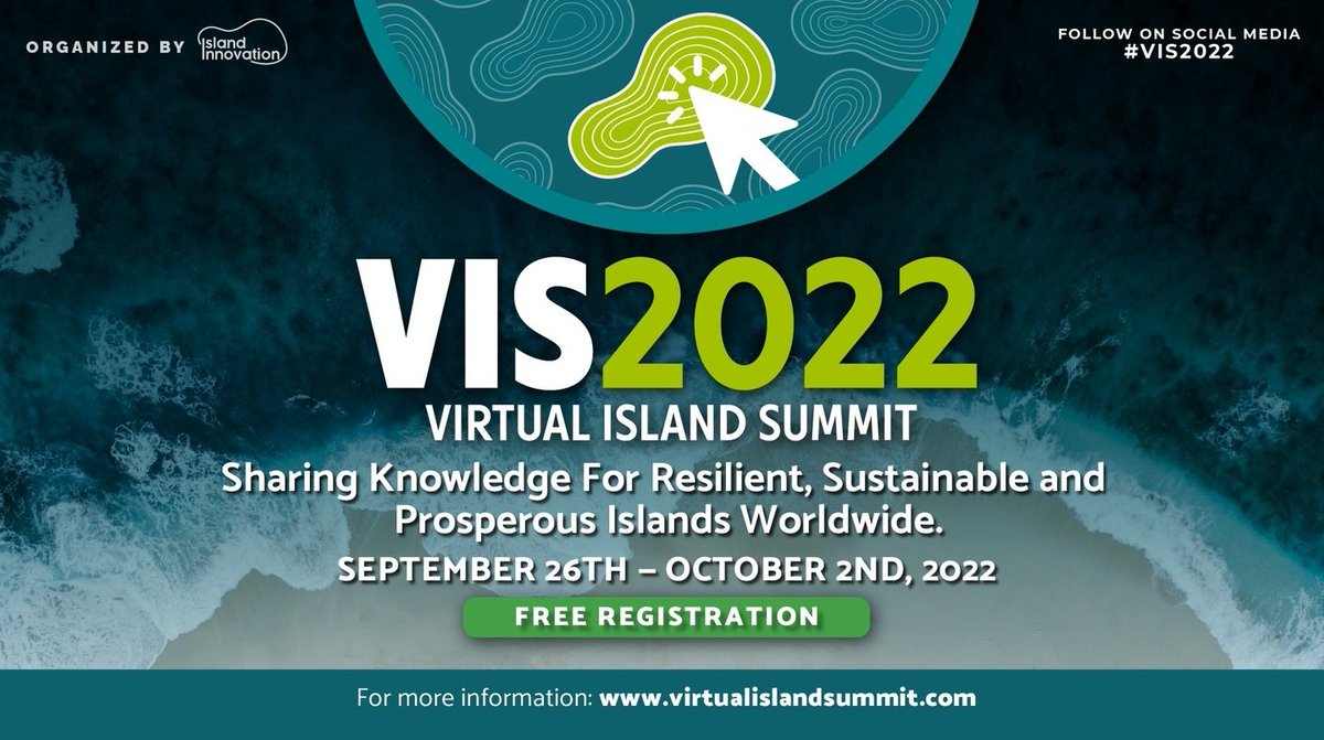 In just a few hours we'll be starting the Virtual Island Summit 2022! 🏝️
But don't worry, you still have a chance to register here: virtualislandsummit.com 🗺️ #VIS2022 #IslandEvents