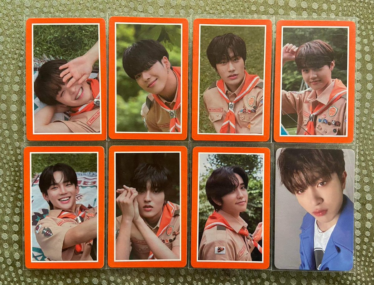 wts_ara's tweet photo. ♡  wts | lfb | ph
treasure summer camp w/ blooming mini-quitting photocard sale! 

— payo
— mod: sco, ggx, flash exp
𓏲 𓈒 ₱55 each (₱400 if set) 
t. trsr blooming pc treasure haruto wan junkyu jihoon doyoung woo jaehyuk mashi yedam hyunsuk 

#bentablesniyerinah https://t.co/9EwnwCJQqV