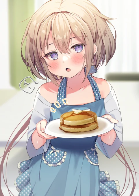 ほっぺがもちもちな妹ちゃん#25朝ごはんを作ってくれる妹ちゃん 