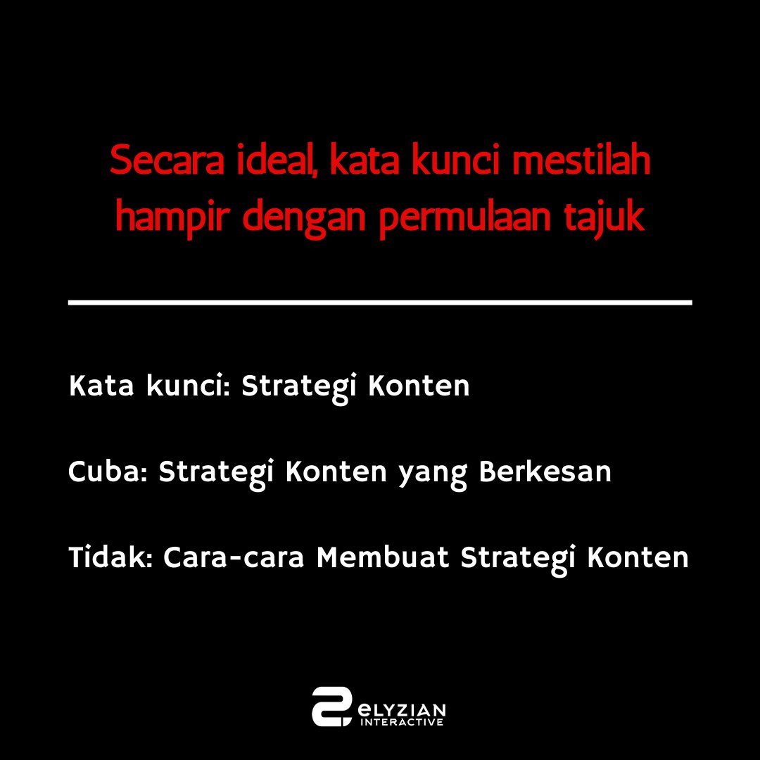 _elyzian's tweet photo. Asas SEO - Kata Kunci Tajuk.

Like, share dan kongsikan dengan rakan jika post ini bermanfaat. https://t.co/khAybLgJ3C