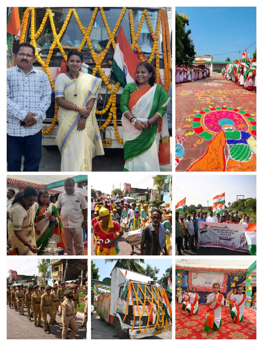 'Ahimsa Rath' welcomed by team Kukudakhandi with pomp and gaiety in a charged atmosphere full of energy, enthusiasm and the spirit of cherishing the ideals and deeds of Gandhiji and other freedom fighters. @sdmbam @Ganjam_Admin @rdmodisha @IPR_Odisha @CMO_Odisha