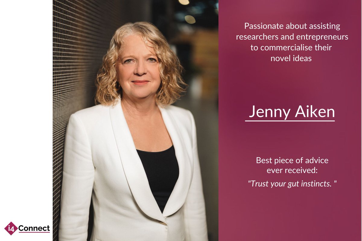 I4Connect's tweet photo. An experienced founder, entrepreneur and non-executive director, @JennyAiken3 is passionate about assisting researchers and entrepreneurs to commercialise their novel ideas.
#entrepreneurship #innovation #acgrant #i4connect #MedTech #EntrepreneursProgramme #Commercialisation https://t.co/DllnWaznjP