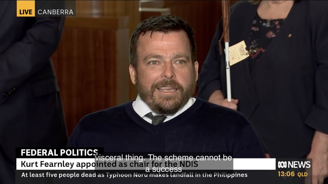 “I am really excited to take on this role,” Paralympic champion #KurtFearnley is named new Chair Of the #NDIS. #auspol