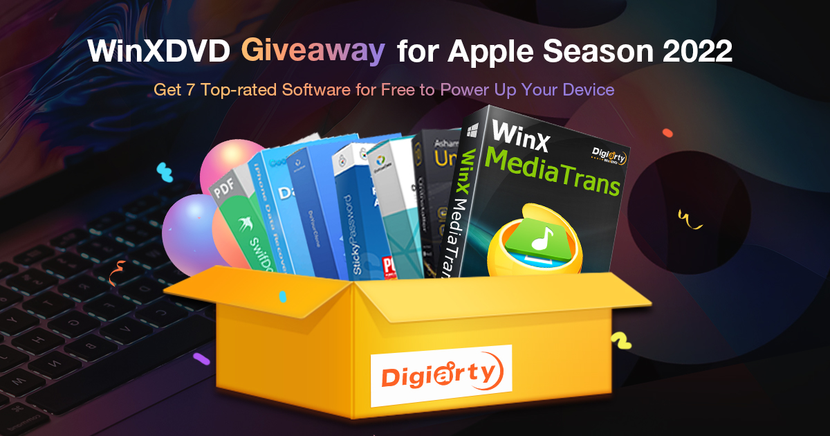 ⏳Take your last chance to get 7 TOP-RATED software for free to Secure &amp; Empower your devices.

Follow the link and get it now: bit.ly/3xRLpNV

#WinXDVD #AppleEvent #giveaway