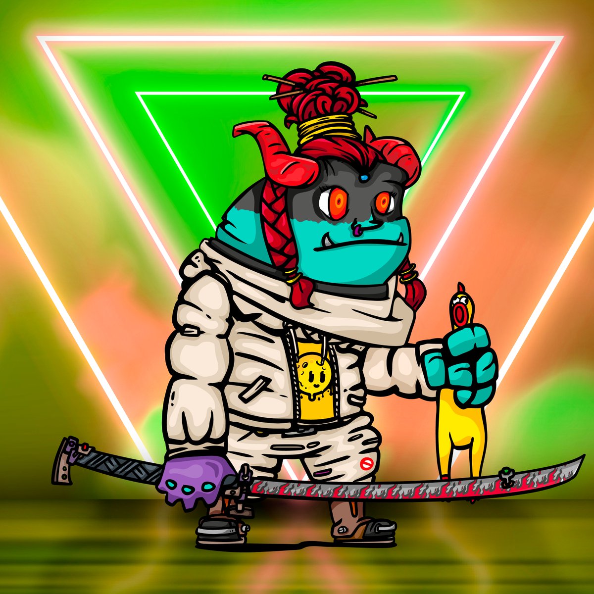 jsv1927's tweet photo. What you thing about this second pull 😱 @ArenaPhoenix art is fucking amazing. #Fluffy #CNFTCommunity #CNFTdrop #CNFT https://t.co/O7MBQnHarf