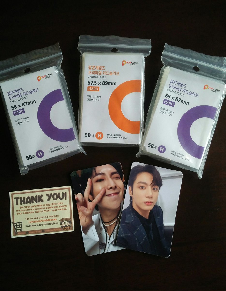 #vmincartfeedbacks 
Legit and super affordable [60 php only / pack] PPG Hard Sleeves are home💜 (makaka-lipat bahay na ang mga pc😹)

Thank you so much for the fast and hassle free transaction <a href="/purplemintae95_/">ANGGE⁷ | new beginning</a> <a href="/vmin_cart/">VMIN CART🛒 I ♡✨</a> 💯

wts lfb onhand 56x87 57.5x89 popcorn games pg sleeve ph