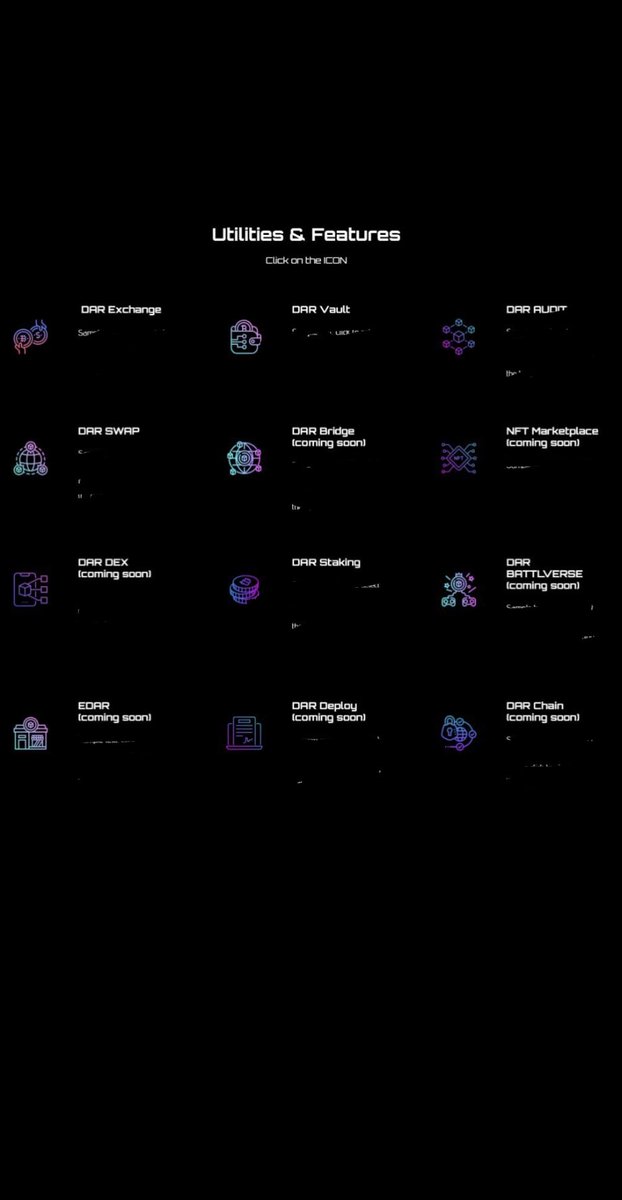 Exchange,Vault,Audits,Swap,ETH Bridge,NFT Marketplace,Staking,BattleVerse,DEX &amp; More!! Check out our Website dartoken.io Such a small MC Project with so much more room to grow! Join us on TG for all of the latest info. t.me/DARCexDex #Crypto  #DeFi #BNB #ETH