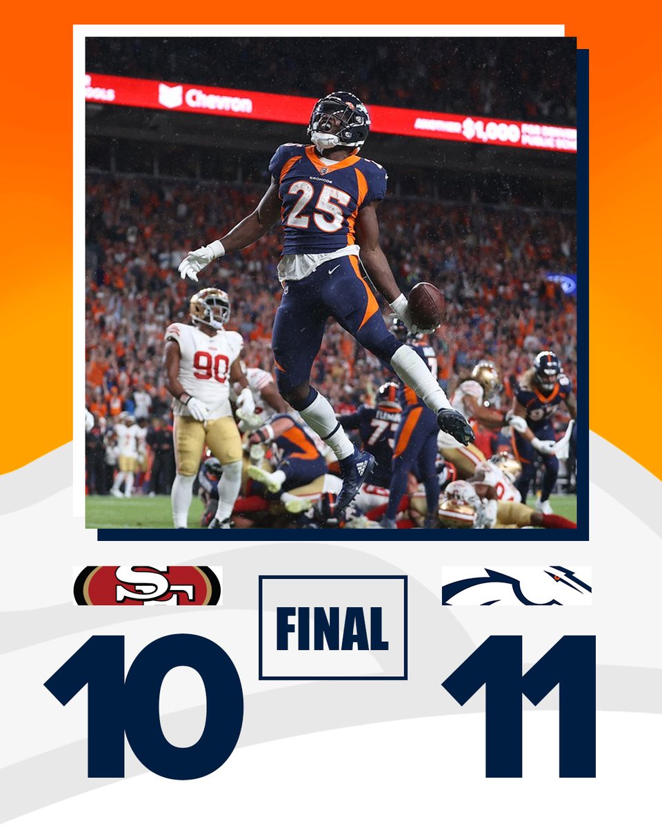 BroncosEspanol's tweet photo. RT si estás feliz por la victoria.

#BroncosCountry | #SFvsDEN https://t.co/S5qksJ6Q5U