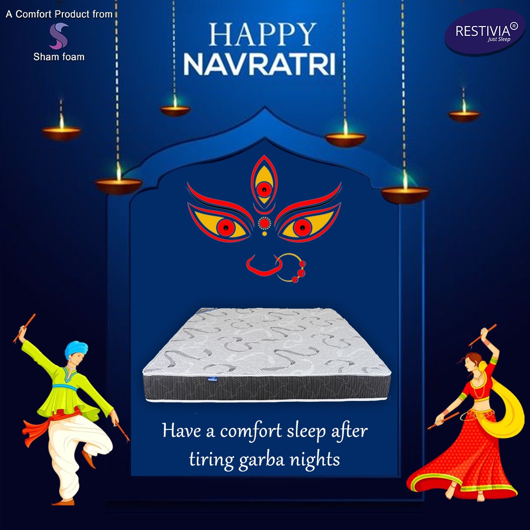 RestiviaM's tweet photo. Have a comfort sleep after tiring garba nights. 

Happy Navratri

#navratri #navratrispecial #navratri2022 #navratrifestival #navratrifever #navratrivibes #navratriecoration #happynavratri #garba #festival #durgapuja #indianfestival #colorfullnights #mattress #Restiviamattress https://t.co/p1fg0WOl5I