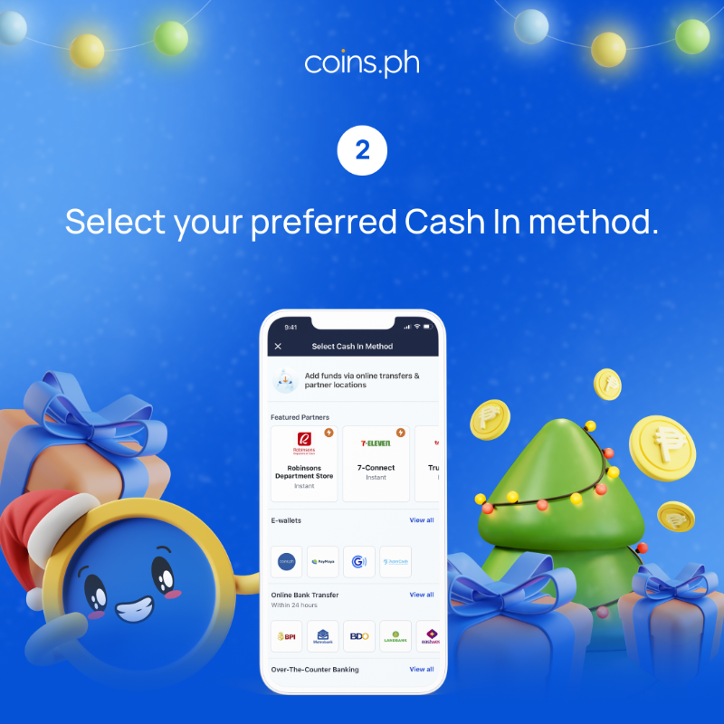 coinsph's tweet photo. 🎅 Coins Santa is checking his list! He's gonna find out who's naughty or nice 🤔

Simply cash in ₱100 (or more) to earn a spot in Santa's Nice List 📃

Check out Coins Santa's friendly guide to get started 👇