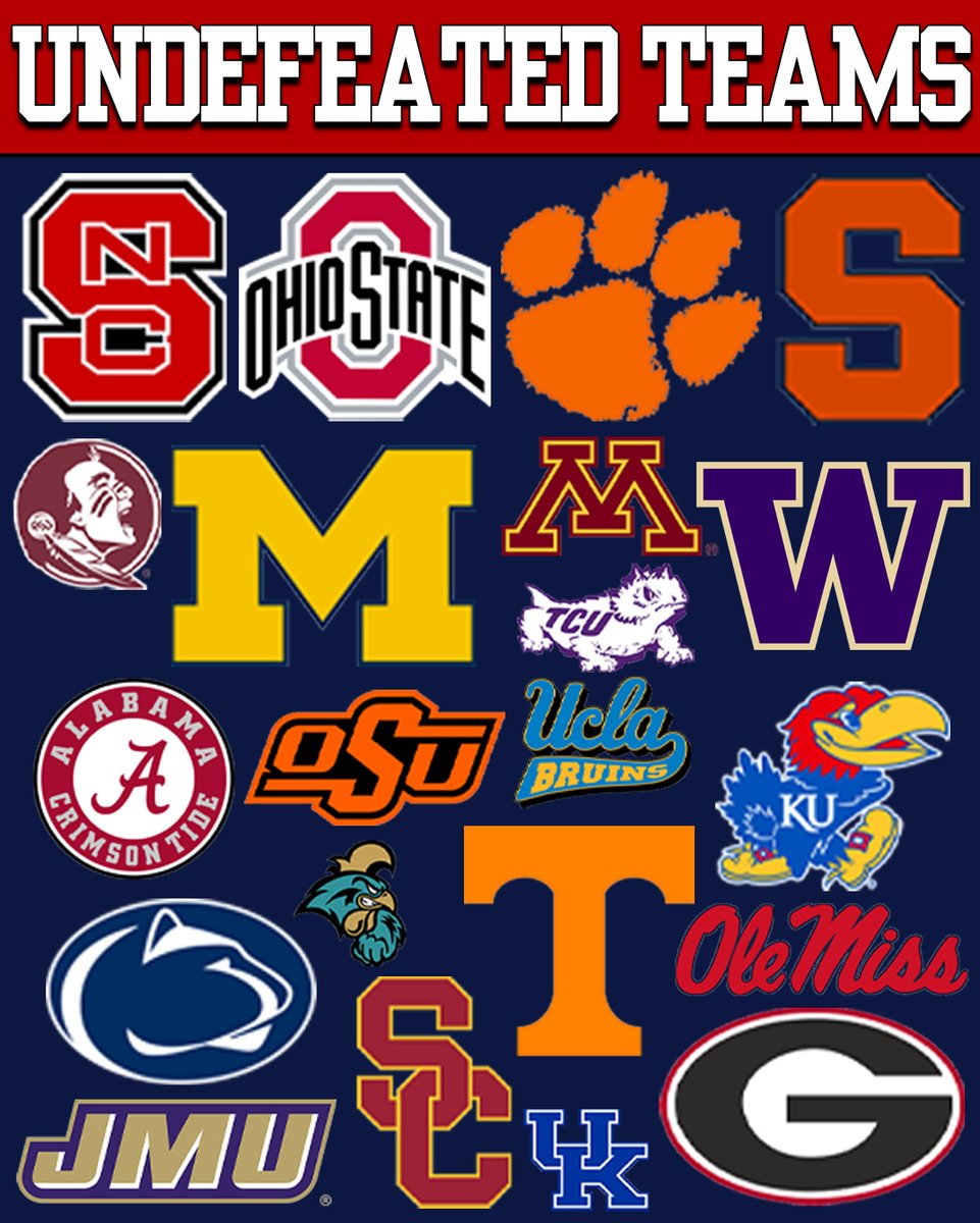 RT if your team is STILL undefeated