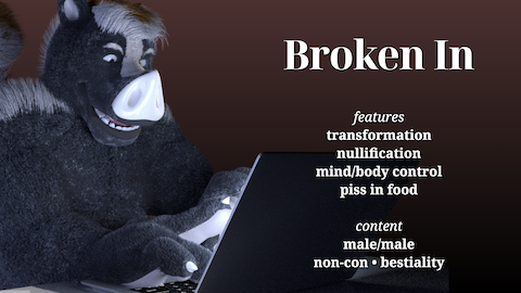 Muskwriter's tweet photo. New story "Broken In" now available on the usual sites. ❤️

• SoFurry: https://t.co/D6mK8PKZQo
• Fur Affinity: https://t.co/OIYpGxtH0t
• Weasyl: https://t.co/JKCu7p29nG

(Also available on Tumblr, Medium, and FurryNetwork.) https://t.co/Px3BOw06uH