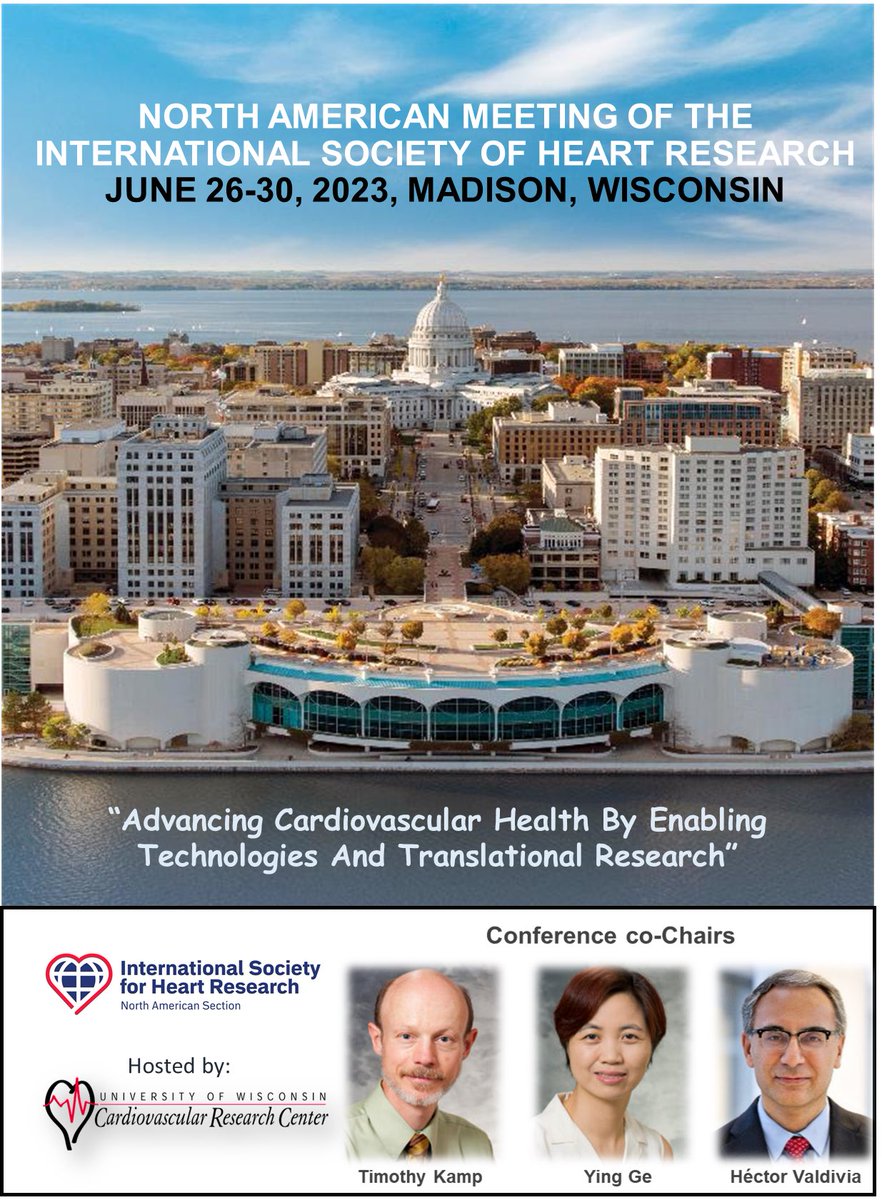 Save the date. ISHR-North American Section #Meeting date announced: June 26-30, 2023. Madison, WI