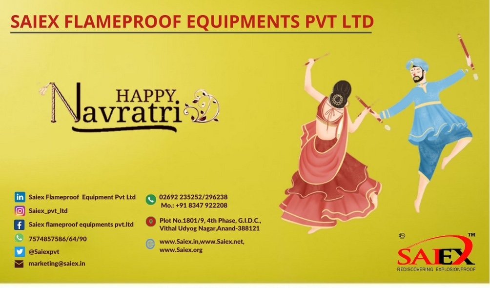SaiexPvt's tweet image. Happy Navratri....
#flameproofenclosure #flameproof #flameprooflight #flameprooflighting #manpower #bpcl #ongc #hazardous #saftyfirst #explosionproof #chemicalindustry #pharmaindustry #oilandgasindustry #gem #manufacturing #quality #industrialdesign