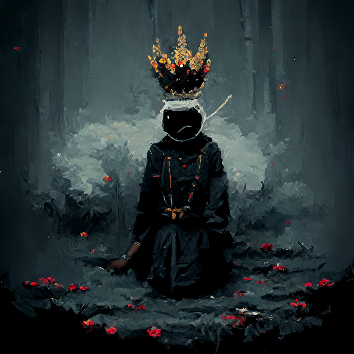 Pooingcat's tweet image. Check out @LordsofSOL 

$GOLD from holding OG pixel collection spent on art pieces like this that tell the Lore
