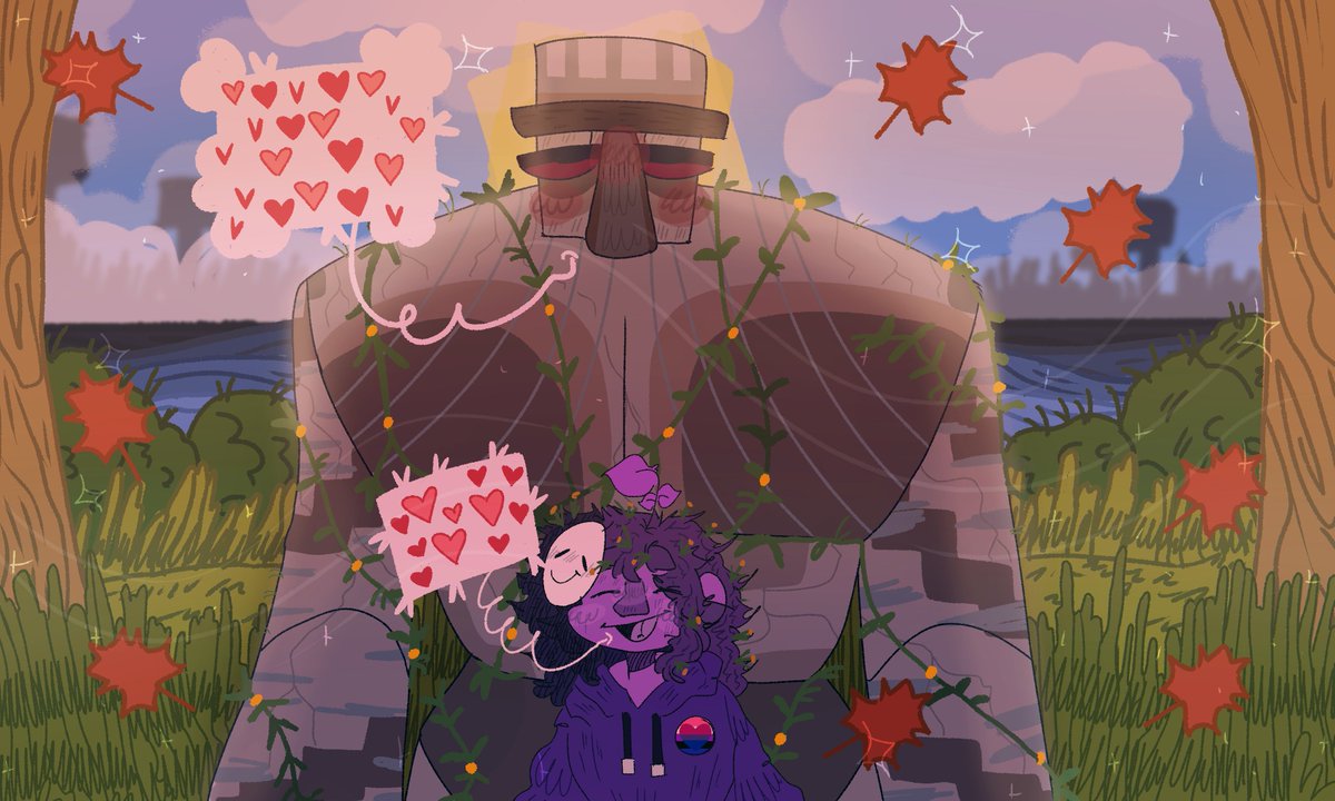 firythewolf's tweet photo. Iron Golem drawing remake I guess https://t.co/uLIhND0jsN