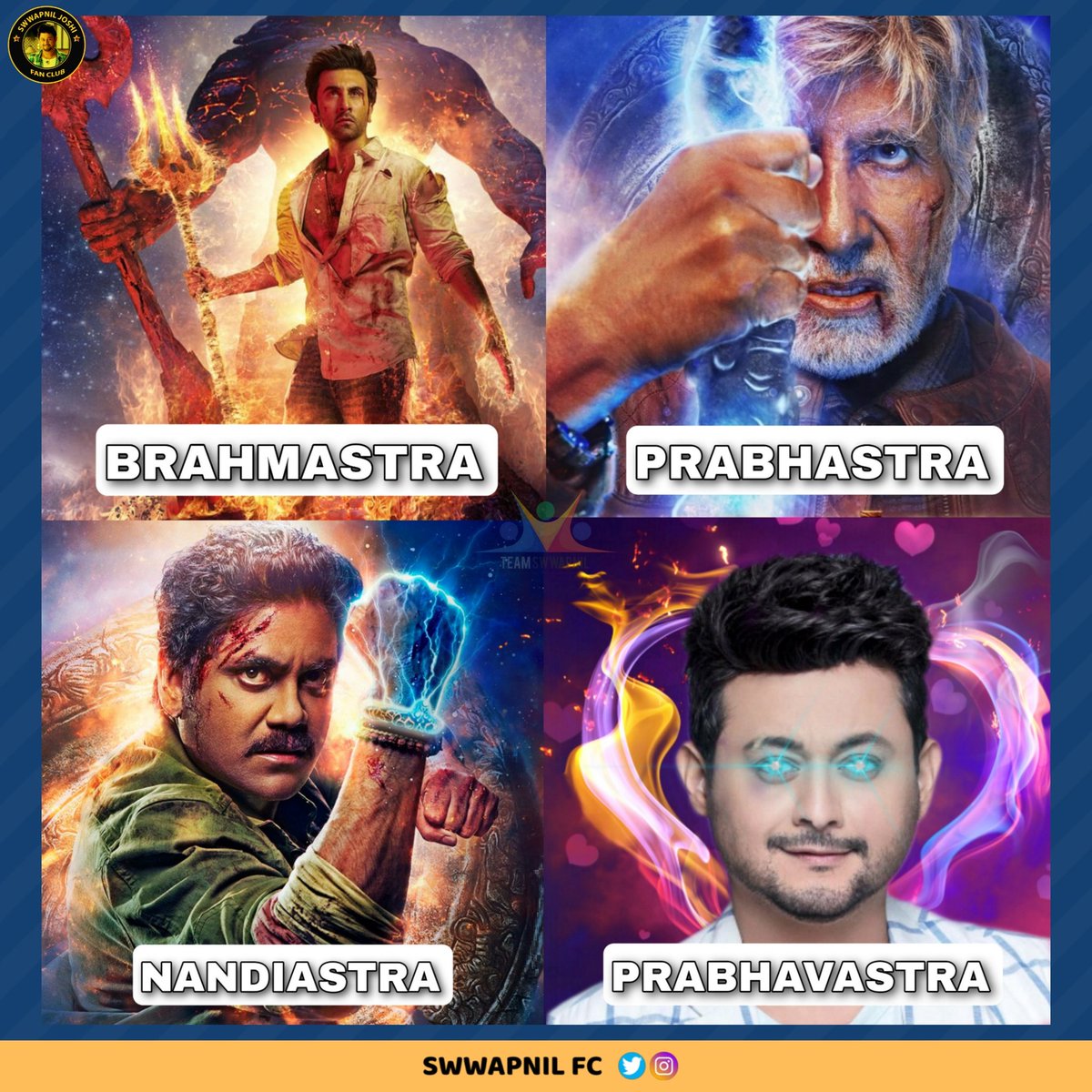 swwapnil_fc's tweet photo. The World Has Already Witnessed The Asta-Versa...
Such As Brahmastra, Nandi Astra, Jalastra..
But Today We Are Going To Unveil Something Different, Something We Called Our Own Prabhav-Astra..😄😄
.
#Brahmashtra #PrabhavAstra #Astraverse #MPM #MPM2 #GautamGauri #swapniljoshi https://t.co/jh6RpdFuuN