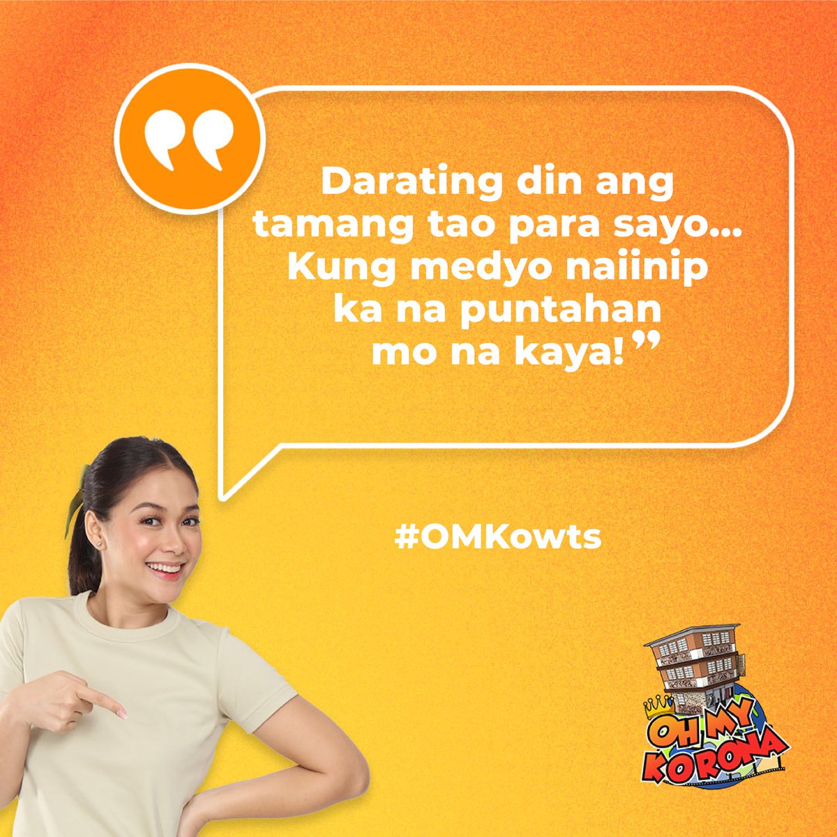 ohmykorona's tweet photo. Maghihintay o pupuntahan na? Ano sa tingin niyo mga Koronatics?! π€ #OMK https://t.co/O5Prsidiul