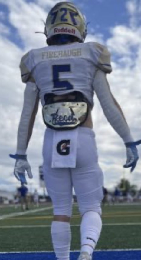 Reed_Raiders's tweet photo. In last week’s game @SpencerFirebau1 broke the school record for most Rushing yards in a game with 300, and tied the record for most rushing TD’s in a game with 6!
#R2R https://t.co/rHCXVqaFZR