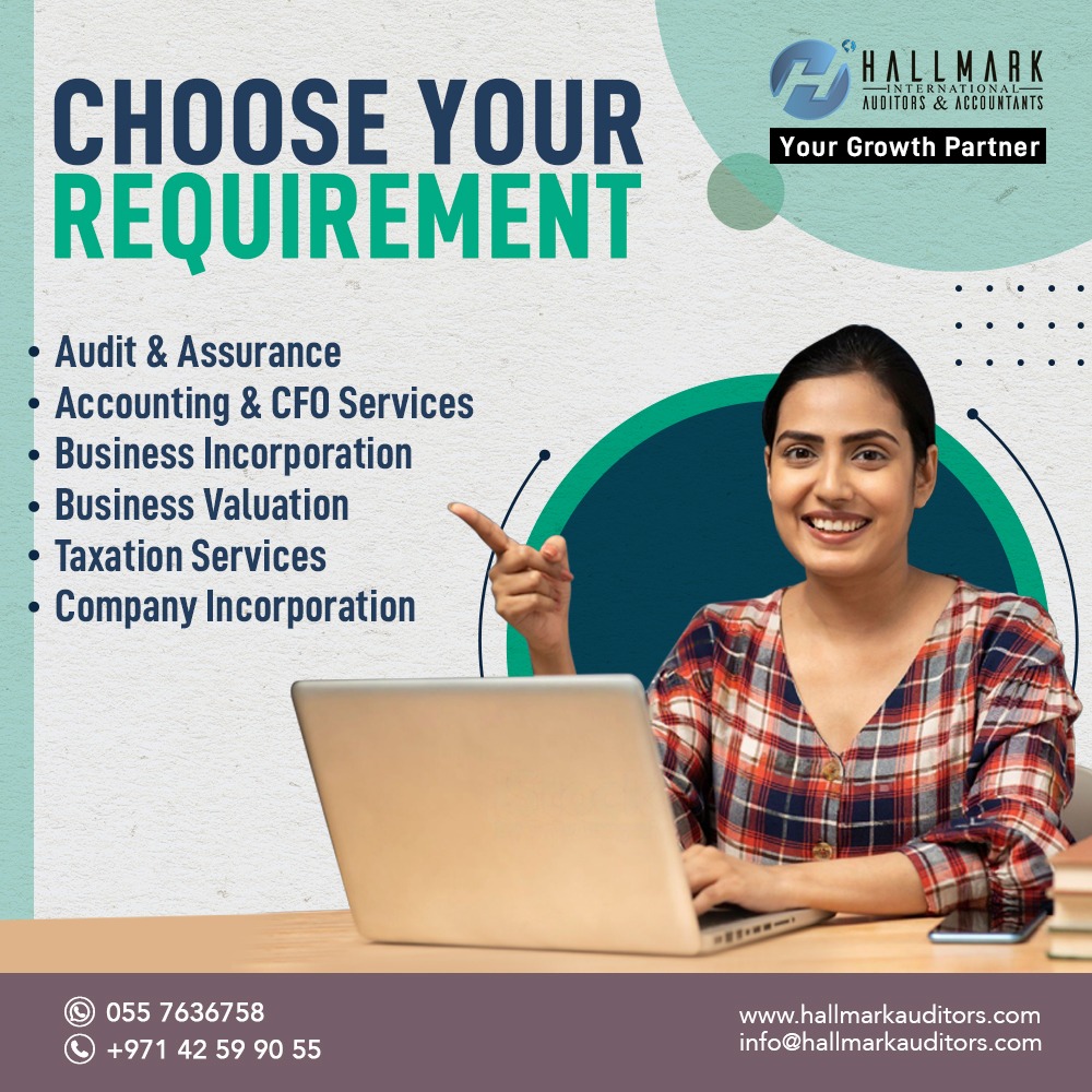 Hallmarkaudits's tweet photo. Hallmark International Auditors & Accountants are reputed auditors in Dubai, offering a range of services such as Audit & Assurance, Accounting & CFO Services, Business Incorporation, Business Valuation, Taxation Services, and Company Incorporation in the UAE.
#topauditors #VAT https://t.co/XsnBGACnoc