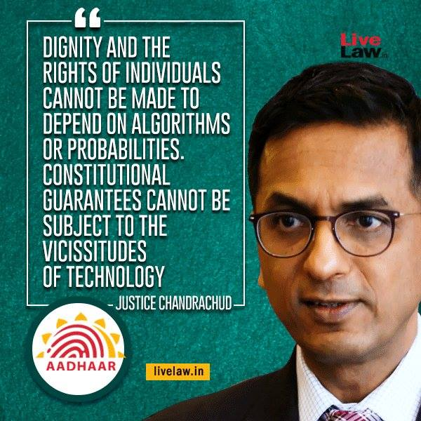LiveLawIndia's tweet photo. Four Years Ago
#Aadhaar Judgement https://t.co/D2YXhLYWXt